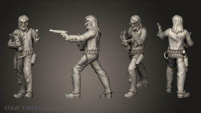 Military figurines (Gunslinger Book, STKW_15922) 3D models for cnc