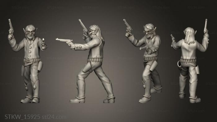 Military figurines (Gunslinger Elf, STKW_15925) 3D models for cnc