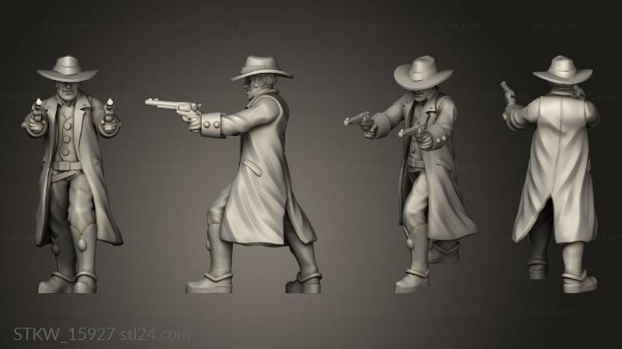 Gunslinger Hat Dual Guns