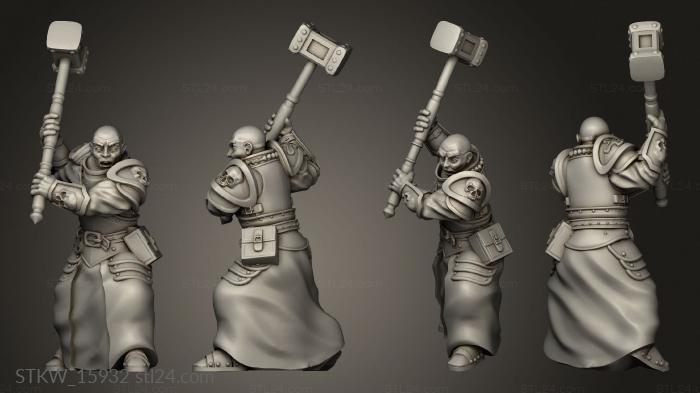 Military figurines (Hammer Knight, STKW_15932) 3D models for cnc