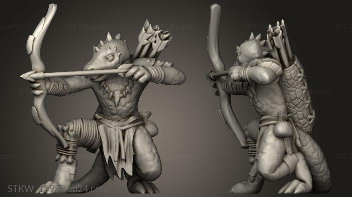 Military figurines (Kobold Archer, STKW_15939) 3D models for cnc