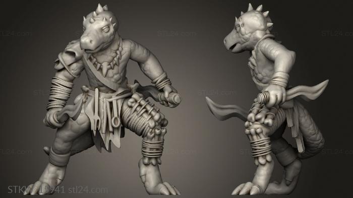 Military figurines (Kobold with Daggers, STKW_15941) 3D models for cnc