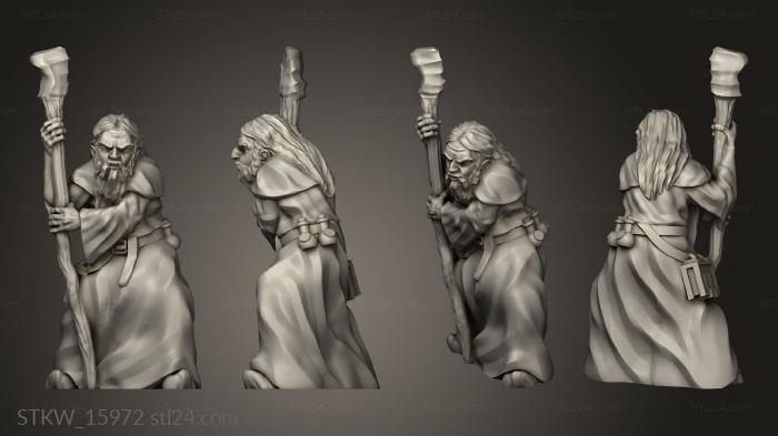 Military figurines (Old Wizard, STKW_15972) 3D models for cnc