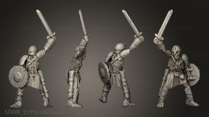 Skeleton Warrior Raised Sword SF