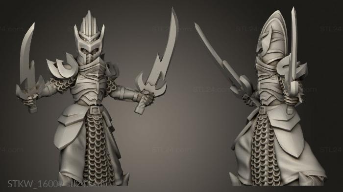 Military figurines (Swordmaster, STKW_16009) 3D models for cnc