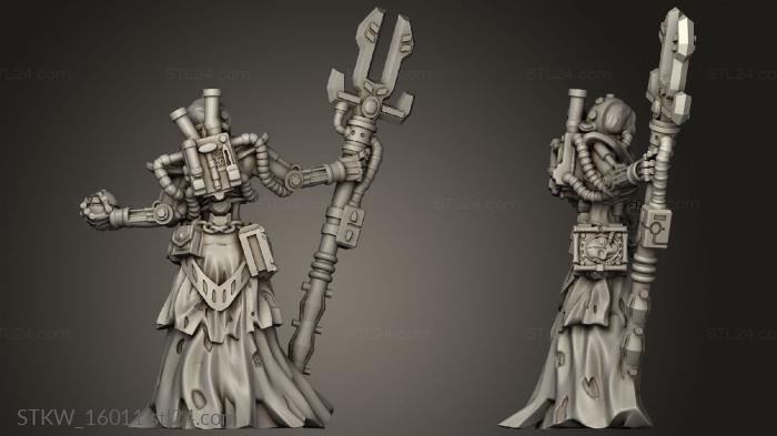 Military figurines (The Lost Cyborg Lich, STKW_16011) 3D models for cnc