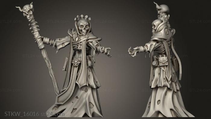 Military figurines (The Lost Lich Lord, STKW_16016) 3D models for cnc