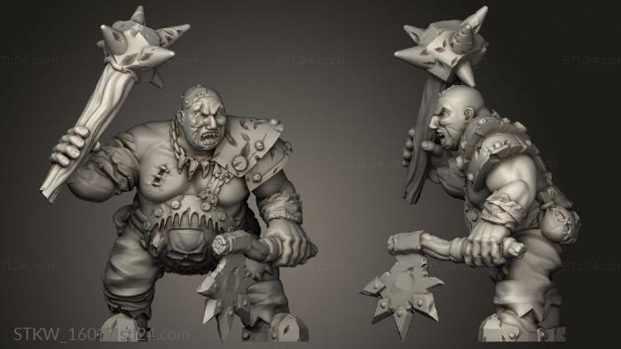 Military figurines (The Lost Ogre, STKW_16017) 3D models for cnc