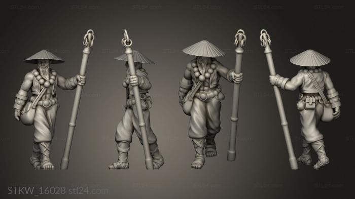 Military figurines (Traveler Monk, STKW_16028) 3D models for cnc