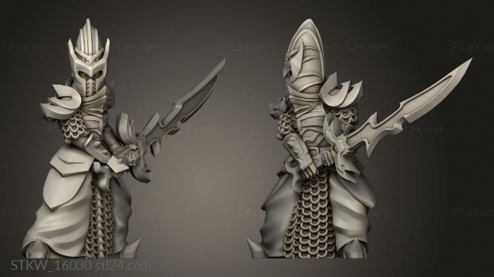 Military figurines (Two Sword, STKW_16030) 3D models for cnc