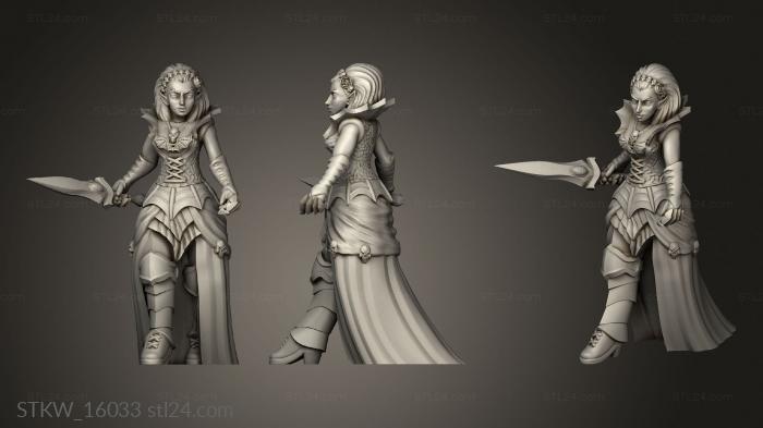 Military figurines (Vampire Lady, STKW_16033) 3D models for cnc