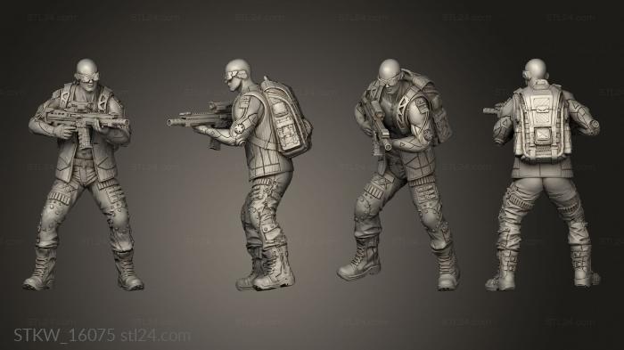 Military figurines (One Markus Hoffmann, STKW_16075) 3D models for cnc