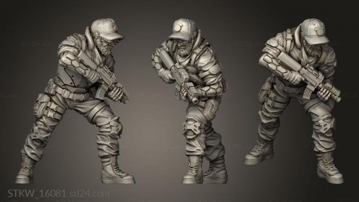 Military figurines (One OMEGA Owen Chalk Carter, STKW_16081) 3D models for cnc