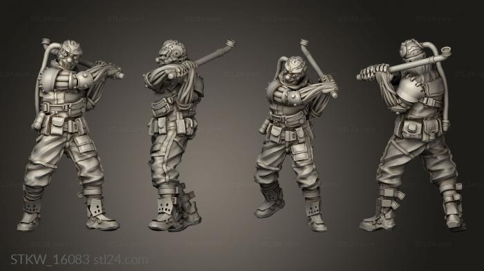 Military figurines (One Pipe, STKW_16083) 3D models for cnc