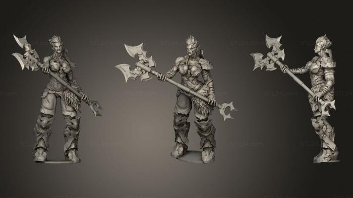 Military figurines (Orc Princess, STKW_1610) 3D models for cnc