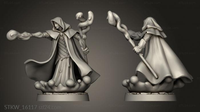 Military figurines (Plasmoid Boy Mage, STKW_16117) 3D models for cnc