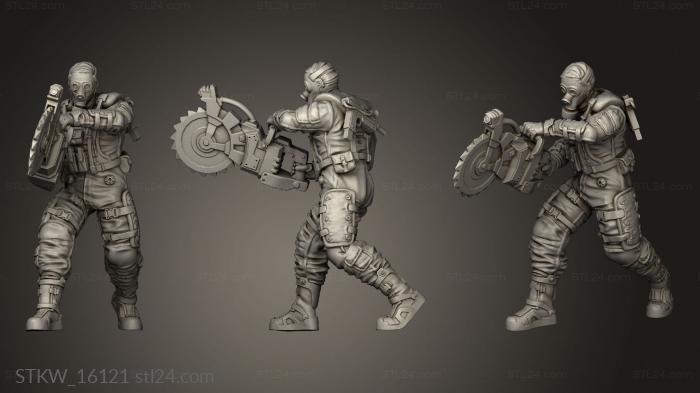 Military figurines (operative petrov mm, STKW_16121) 3D models for cnc