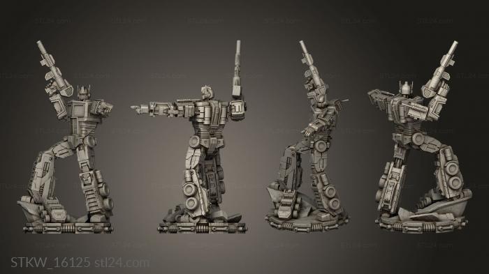 Military figurines (Optimus Prime cut, STKW_16125) 3D models for cnc