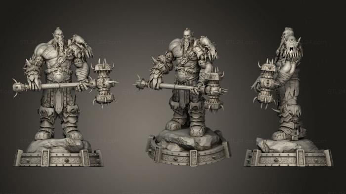 Military figurines (Orc Warcraft, STKW_1615) 3D models for cnc