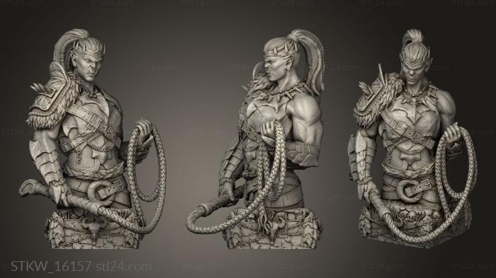 Military figurines (Orc Chess Queen, STKW_16157) 3D models for cnc