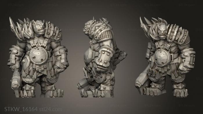 Military figurines (Orc Grunts, STKW_16164) 3D models for cnc