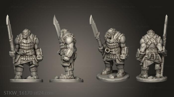 Military figurines (Orc Guard, STKW_16170) 3D models for cnc