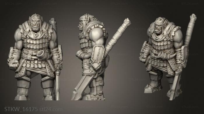 Military figurines (Orc Guard, STKW_16175) 3D models for cnc