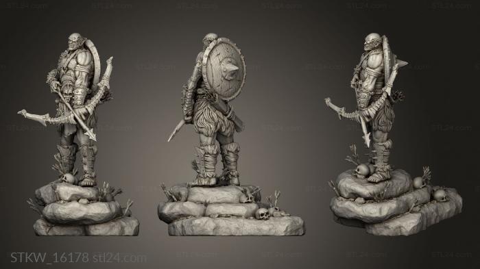 Military figurines (Orc Horde archerver ARCHER, STKW_16178) 3D models for cnc