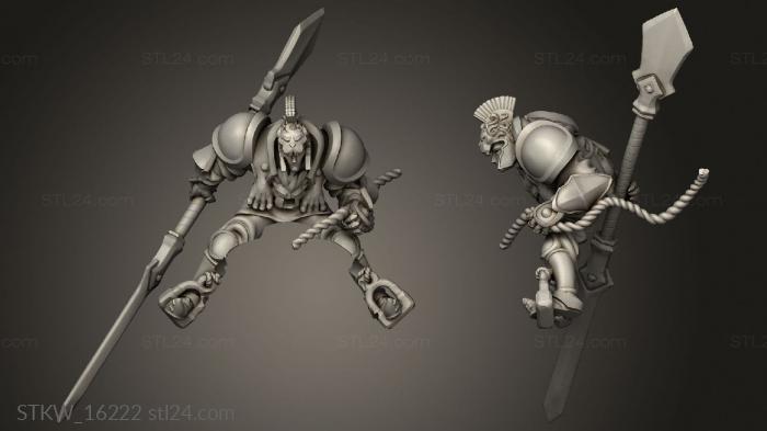 Military figurines (Demigryph Rider, STKW_16222) 3D models for cnc