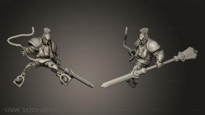 Military figurines (Demigryph Rider, STKW_16223) 3D models for cnc