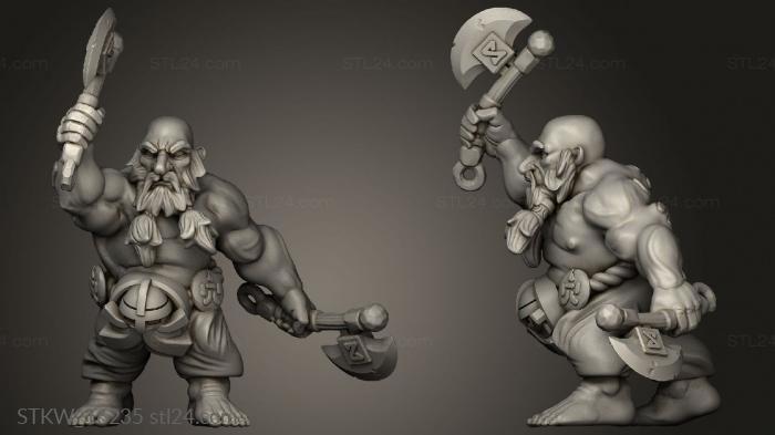 Military figurines (Savage Dwarves, STKW_16235) 3D models for cnc