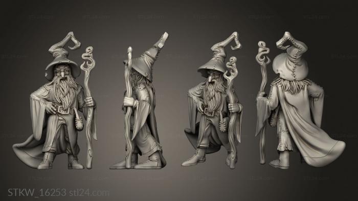 Military figurines (Gandalf, STKW_16253) 3D models for cnc