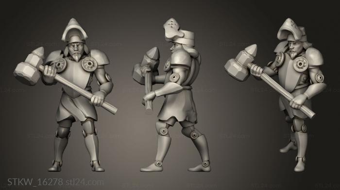 Military figurines (Heavy infantry, STKW_16278) 3D models for cnc