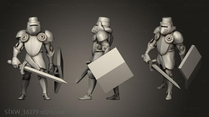 Military figurines (Heavy infantry, STKW_16279) 3D models for cnc