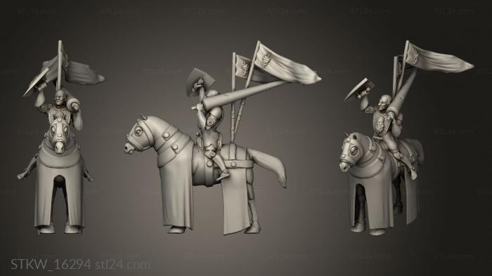 Military figurines (Knight, STKW_16294) 3D models for cnc