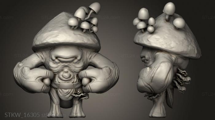 Military figurines (Mushroom, STKW_16305) 3D models for cnc