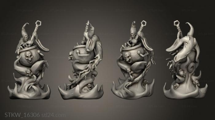 Military figurines (Necromancer, STKW_16306) 3D models for cnc