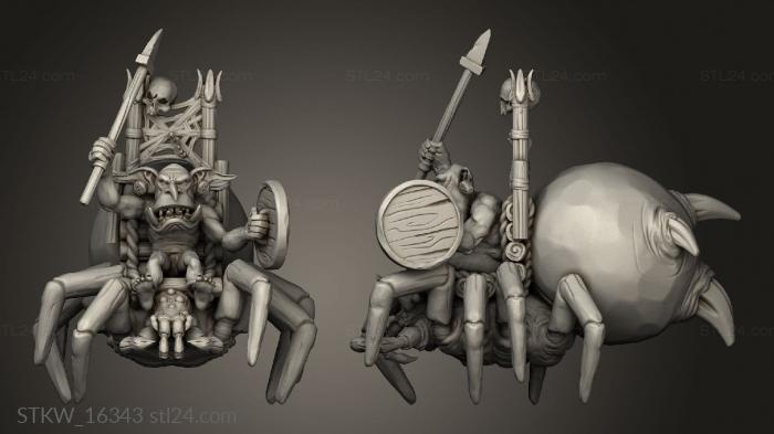 Military figurines (Spider Riders Rider, STKW_16343) 3D models for cnc