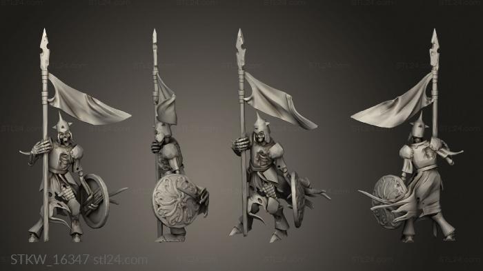 Military figurines (Skeleton, STKW_16347) 3D models for cnc