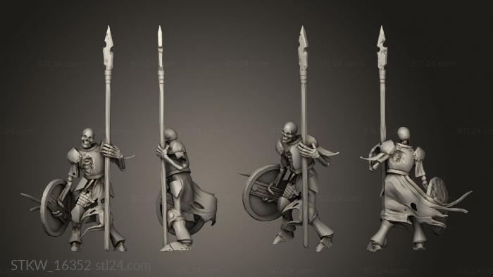 Military figurines (Skeleton, STKW_16352) 3D models for cnc