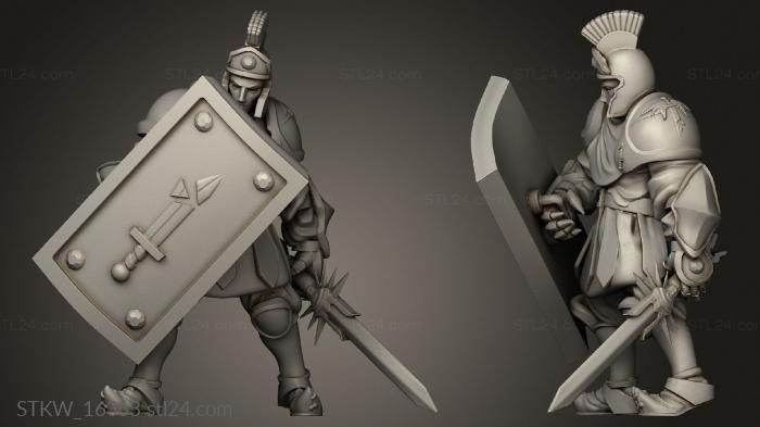 Military figurines (Tempest Warriors, STKW_16363) 3D models for cnc