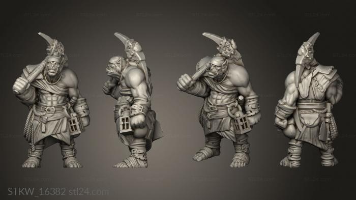 Military figurines (Orc Peon, STKW_16382) 3D models for cnc