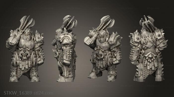 Military figurines (Orc Ironklad Base, STKW_16389) 3D models for cnc