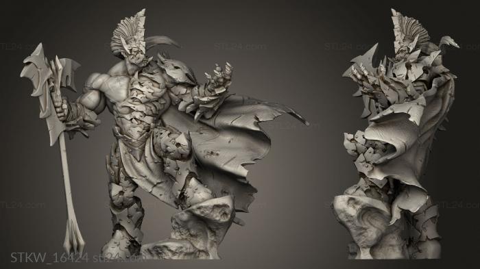 Military figurines (Orc Warlord, STKW_16424) 3D models for cnc