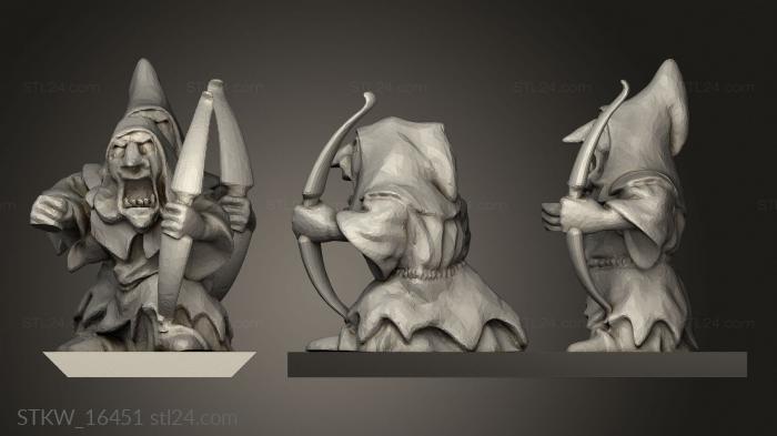 Military figurines (orc Archers, STKW_16451) 3D models for cnc