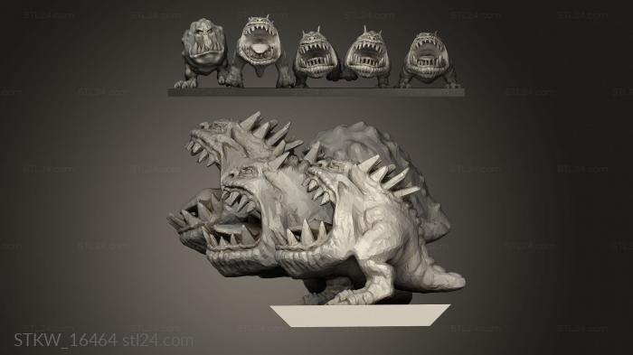 Military figurines (orc Squigs, STKW_16464) 3D models for cnc