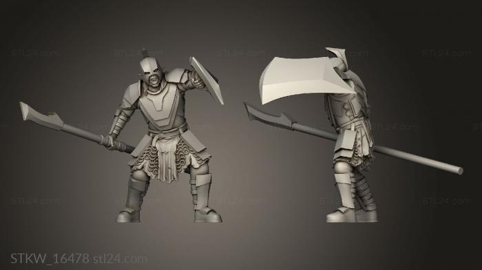 Military figurines (Orcs Spears, STKW_16478) 3D models for cnc