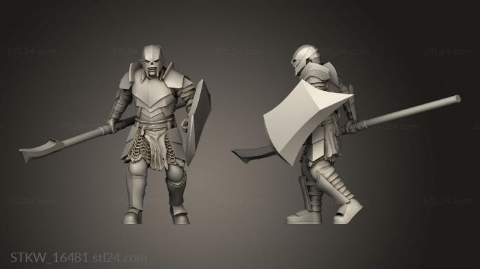 Military figurines (Orcs Spears, STKW_16481) 3D models for cnc