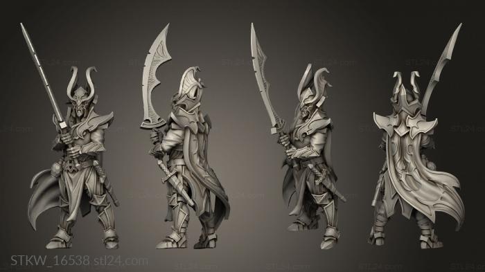 Military figurines (Orvid the Eternal Thirst Knight, STKW_16538) 3D models for cnc