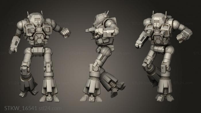 Military figurines (Ostsol heavy mecha OTL ass, STKW_16541) 3D models for cnc